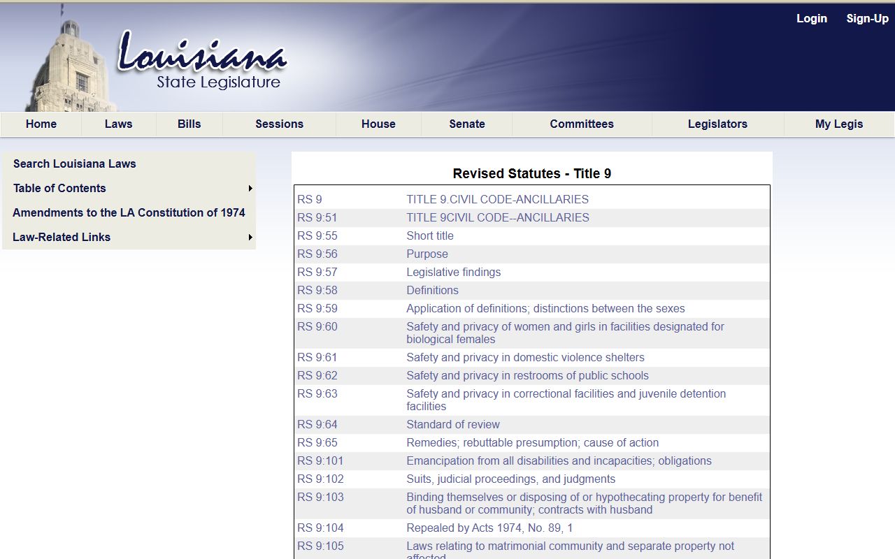 Vernon Parish marriage records Louisiana Title 9 marriage laws