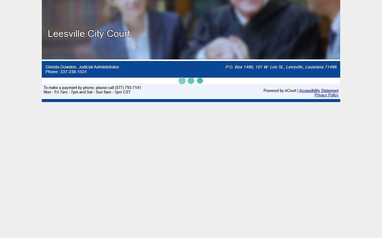 Vernon Parish traffic court records nCourt citation payment portal