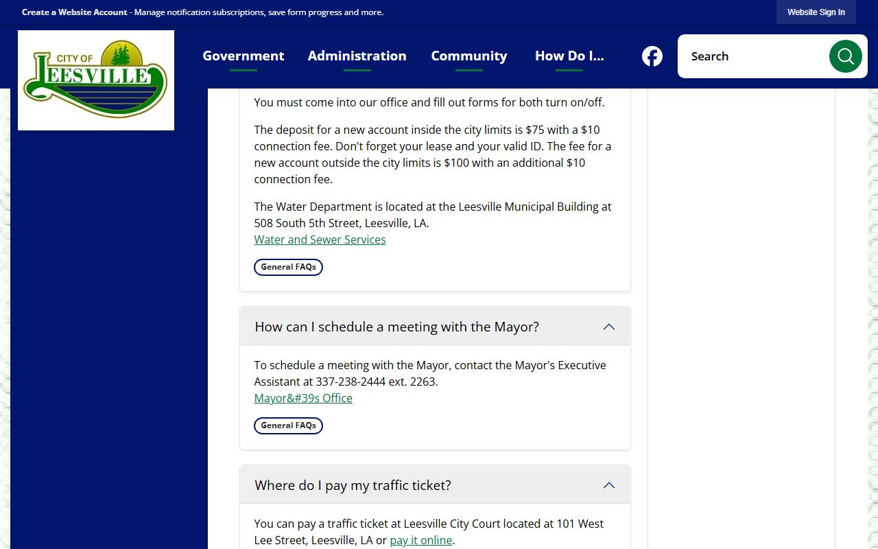 Vernon Parish traffic court records Leesville ticket FAQ